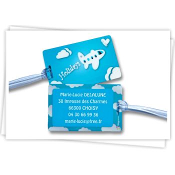 étiquette cartable et bagage