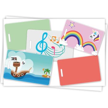 étiquettes cartable et bagage