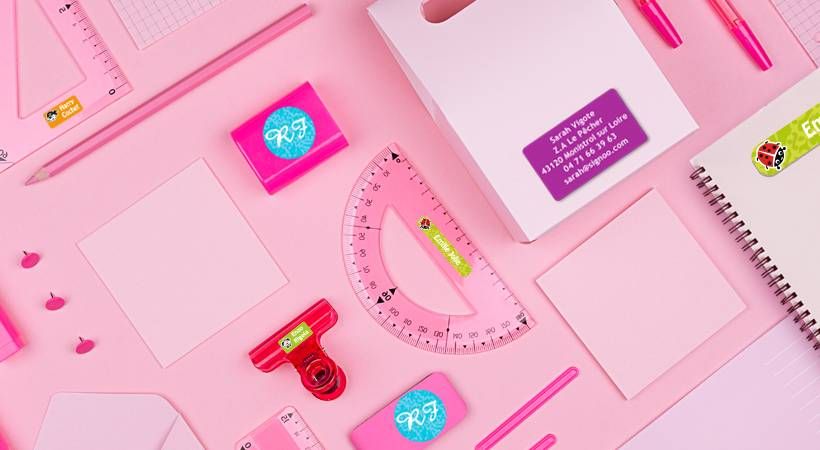 Étiquettes autocollantes à personnaliser : plusieurs formats pour objets