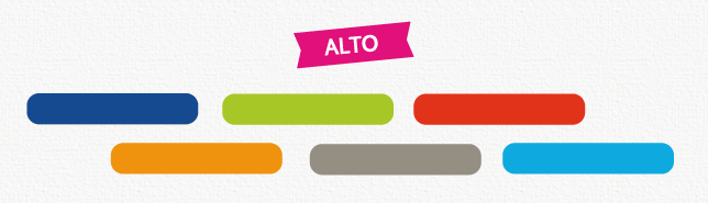Tema ALTO - 6 cores de etiquetas à escolha